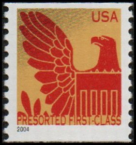 United States 3853 - Mint-NH - (25c) US Eagle (red/gold) (2004) (cv $1.25)