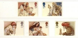 Great Britain Sc 1088-1092 1984 Christmas stamp set mint NH