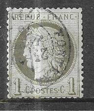 France #50 1c Ceres (U)  CV $11.50