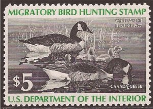 US Stamp 1976 Canada Geese Stamp Used Scott #RW43