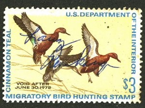 U.S. #RW38 USED CREASE