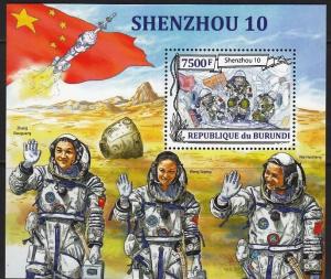 BURUNDI 2013 SHEET MNH COSMONAUTS SPACE 