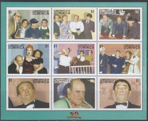 DOMINICA Sc# 2351-3 CPL MNH SHEETLET & 2 S/Ss for the THREE STOOGES