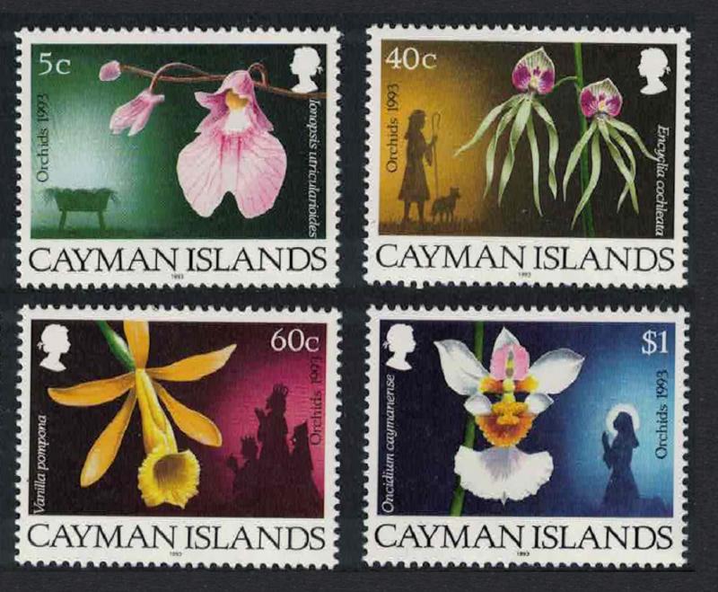 Cayman Is. Christmas Orchids 4v issue 1993 SG#769-772