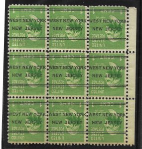 804 MNH, 1c. Washington, Inverted (West NY, NJ) PreCancel, FREE Insured Shipping