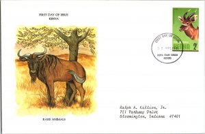 Kenya Uganda & Tanganyika, Worldwide First Day Cover, Animals