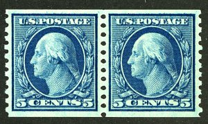 U.S. #496 MINT PAIR OG LH