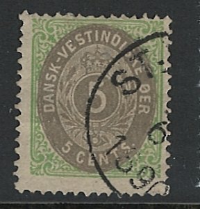 Danish West Indies Scott 8 Used