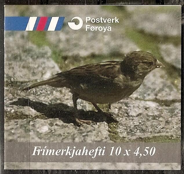 Faroe Islands 351a Used 1999 Birds Cpl. Booklet