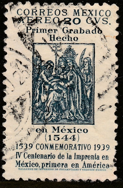 MEXICO C97, 20¢ 400th Anniv 1st Printing Press in America Used. VF. (664)