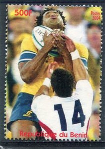 Benin 2004 RUGBY World Cup 2003 1 stamp Perforated Mint (NH)