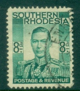 Southern Rhodesia 1937 KGVI Portrait 8d FU