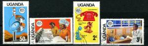 Uganda 147-50 Used 1976 Telecommunications