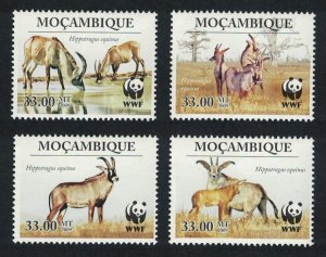 Mozambique WWF Roan Antelope 4v 2010 MNH SC#1930 MI#3658-3661