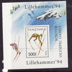 Tanzania-Sc#1208-unused NH sheet-Sports-Olympics-Lillehammer-1994-