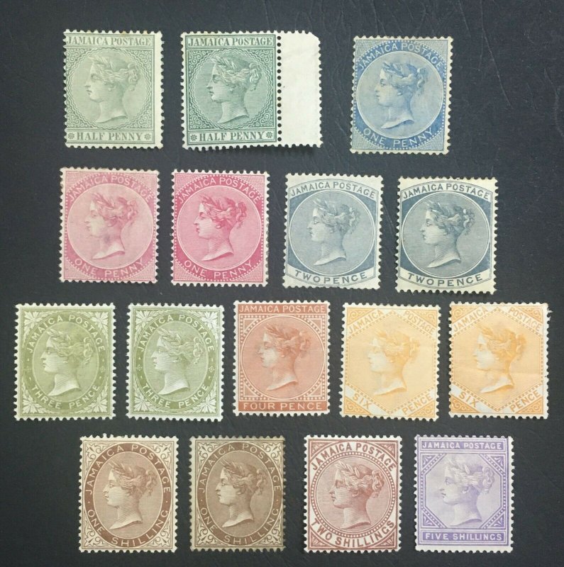 MOMEN: JAMAICA SG # 1883-97 CROWN CA MINT OG H £923 LOT #60512