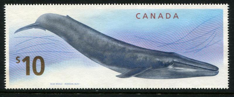 2405 Canada $10 Blue Whale, used