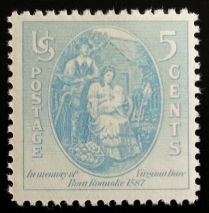 1937 5c Virginia Dare, First Child to English Parents Scott 796 Mint F/VF NH