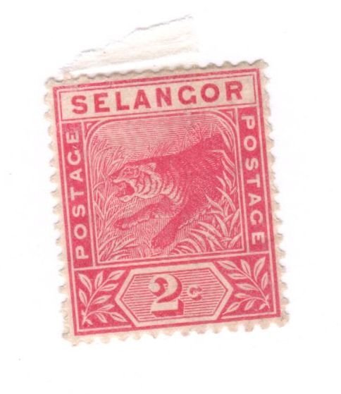 Selangor Malaya #25 MH - Stamp CAT VALUE $4.00