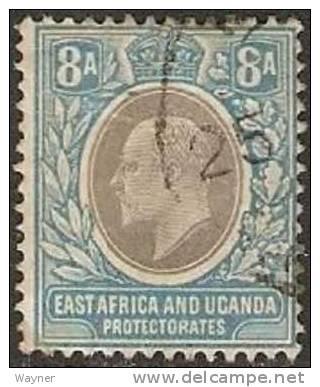 East Africa & Uganda 1907 King Edward VII Scott 8 used