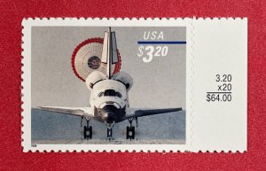 3261 SPACE SHUTTLE LANDING Single Priority US $3.20 Stamp MNH 1998