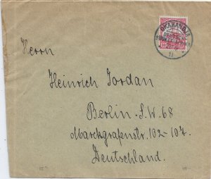 1911 Okahandja German South West Africa to Berlin, Germany (HS1174)