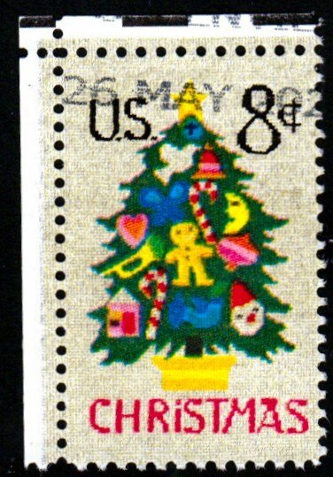 SC# 1508 - (8c) - Christmas Tree in Needlepoint, Used single