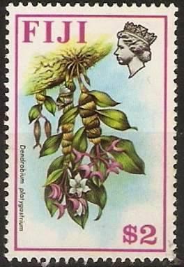 Fiji -1973 Flowers definitive $2 (sideways w/m) MNH #320a  