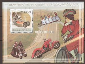 MOZAMBIQUE 2009 HISTORY OF  TRANSPORT SHEET (no2) MNH
