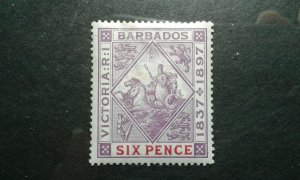 Barbados #86 mint hinged e205 9314