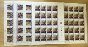 FULL SHEETS Tuvalu 1996 SC 725-8 - Christmas, Bible - 4 Sheets of 40 - MNH