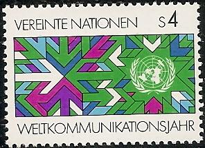 UN-Vienna   30 MNH 1983 World Communiciations Year