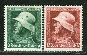 Germany Reich Scott # 452 - 453, used