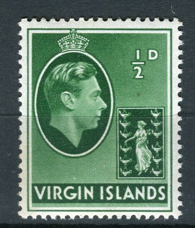 BRITISH VIRGIN ISLANDS; 1938 early GVI issue Mint MNH 1/2d. value 