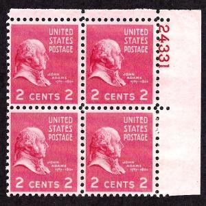 806 Mint,OG,NH... Plate Block of 4... SCV $1.10