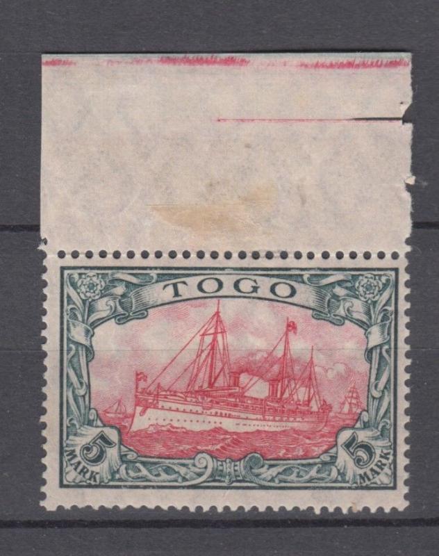  WWI German Colonies Togo Michel 23 MNH (Hinge on Border)