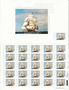 SAILING SHIP-3 = PICTURE POSTAGE Sheet 25+1 w/ ENLARGEMENT Canada 2014 [p73/3]