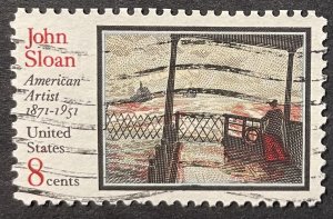 US #1433 Used F/VF 8c John Sloan - American Artist 1971 [G5.9.3]