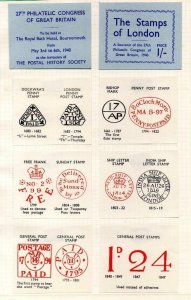 COLLECTION OF 1940 PHILATELIC CONGRESS ITEMS