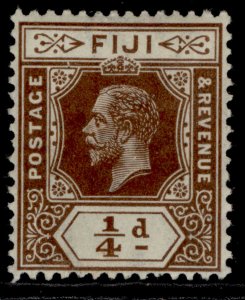 FIJI GV SG125, ¼d brown, M MINT.