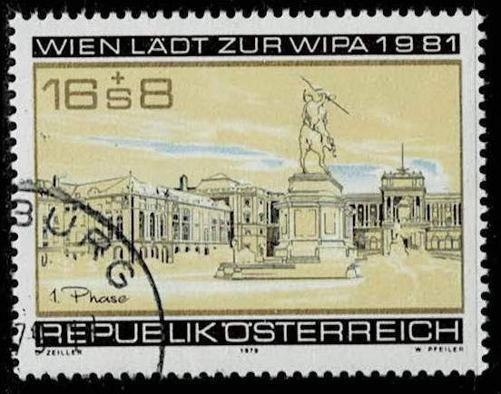 Austria 1981,Sc.#B345; B343 used, Stamps Exhibition WIPA 1981