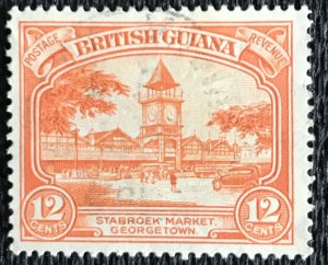 British Guiana #215a Used Single Stabroek Market Georgetown L3