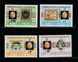 St Thomas and Prince Islands 573-576 Set MNH Stamps On Stamps