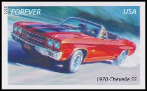 US 4746a Muscle Cars 1970 Chevelle SS imperf NDC single MNH 2013