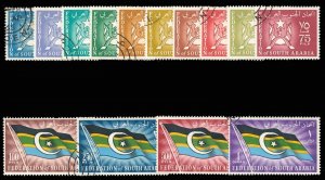 South Arabian Federation - Aden 1965 Flags set complete VFU. SG 3-16.