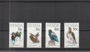 Venda  Scott#  197-200  MNH  (1989 Endangered Bird Species)