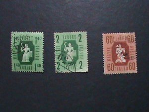 ​HUNGARY-1946 OVER 76 YEARS-VERY OLD- INDUSTRY & AGRICULTURE USE STAMPS VF