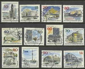 Germany Berlin Sc# 9N223-9N234 Used (a) 1965-1966 10pf-1.10m The New Berlin