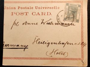 Hong Kong. An old postcard showing the Hong Kong and Shanghai Banking ...