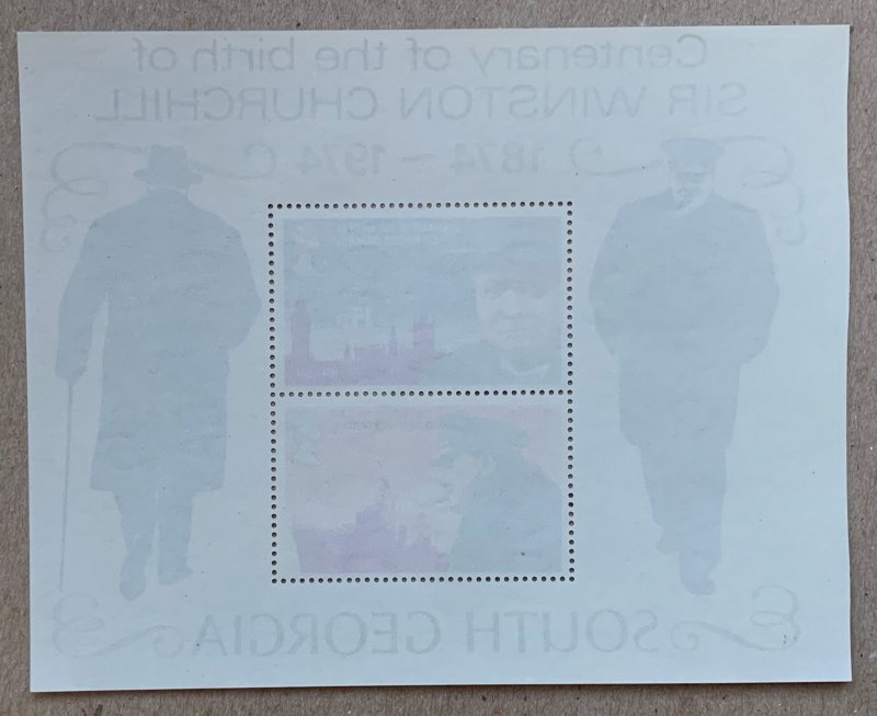 South Georgia 1974 Churchill MS, MNH. Scott 40a, CV $6.75